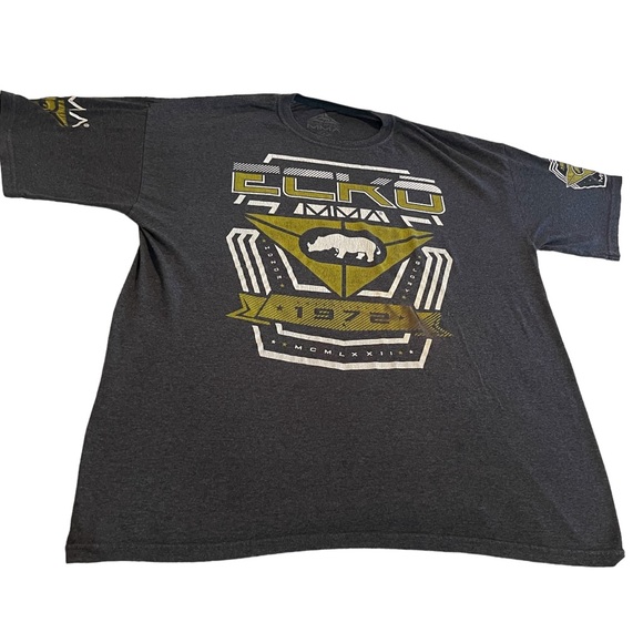 Ecko Unlimited MMA Shirt Men XL‎ Gray Affliction Workout Streetwear Short Sleeve - Picture 1 of 9